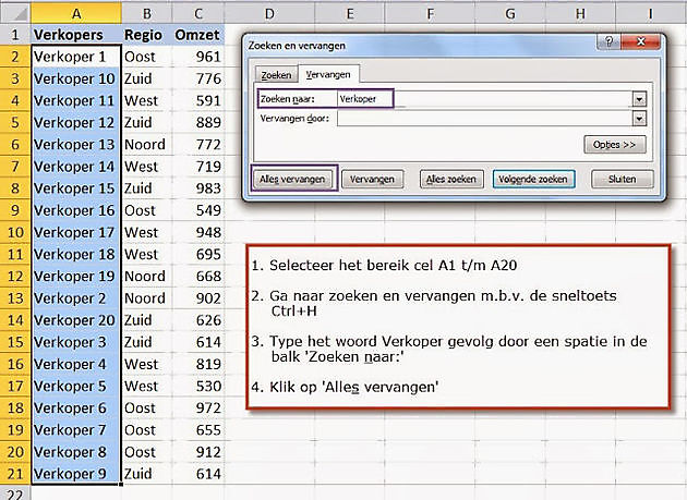 Sorteren van tekst met getallen ExcelXL.nl trainingen en workshops