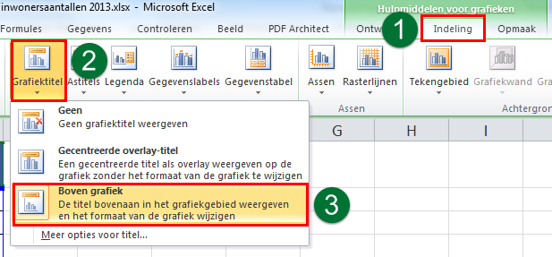 Een grafiek maken in Excel ExcelXL.nl trainingen en workshops