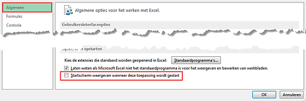Het startscherm van Excel 2013! ExcelXL.nl trainingen en workshops