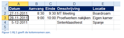 Excel importeren naar Outlook (2010) ExcelXL.nl trainingen en workshops