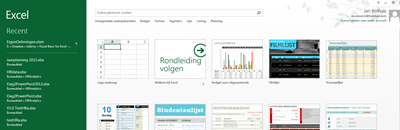 Het startscherm van Excel 2013! ExcelXL.nl trainingen en workshops