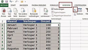 Invoegen van lege rijen in een tabel ExcelXL.nl trainingen en workshops