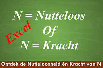 N Functie Excel; Nutteloos of krachtig? ExcelXL.nl trainingen en workshops