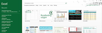 Het startscherm van Excel 2013! ExcelXL.nl trainingen en workshops