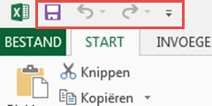 Aanpassen Werkbalk Snelle Toegang ExcelXL.nl trainingen en workshops